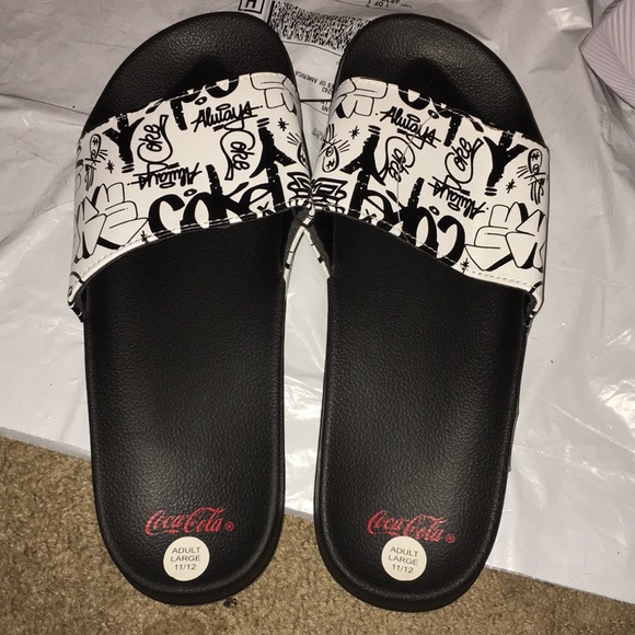 COPY - Coca Cola Coke Graffiti Slides NWT (Men’s Size) - Picture 4 of 6
